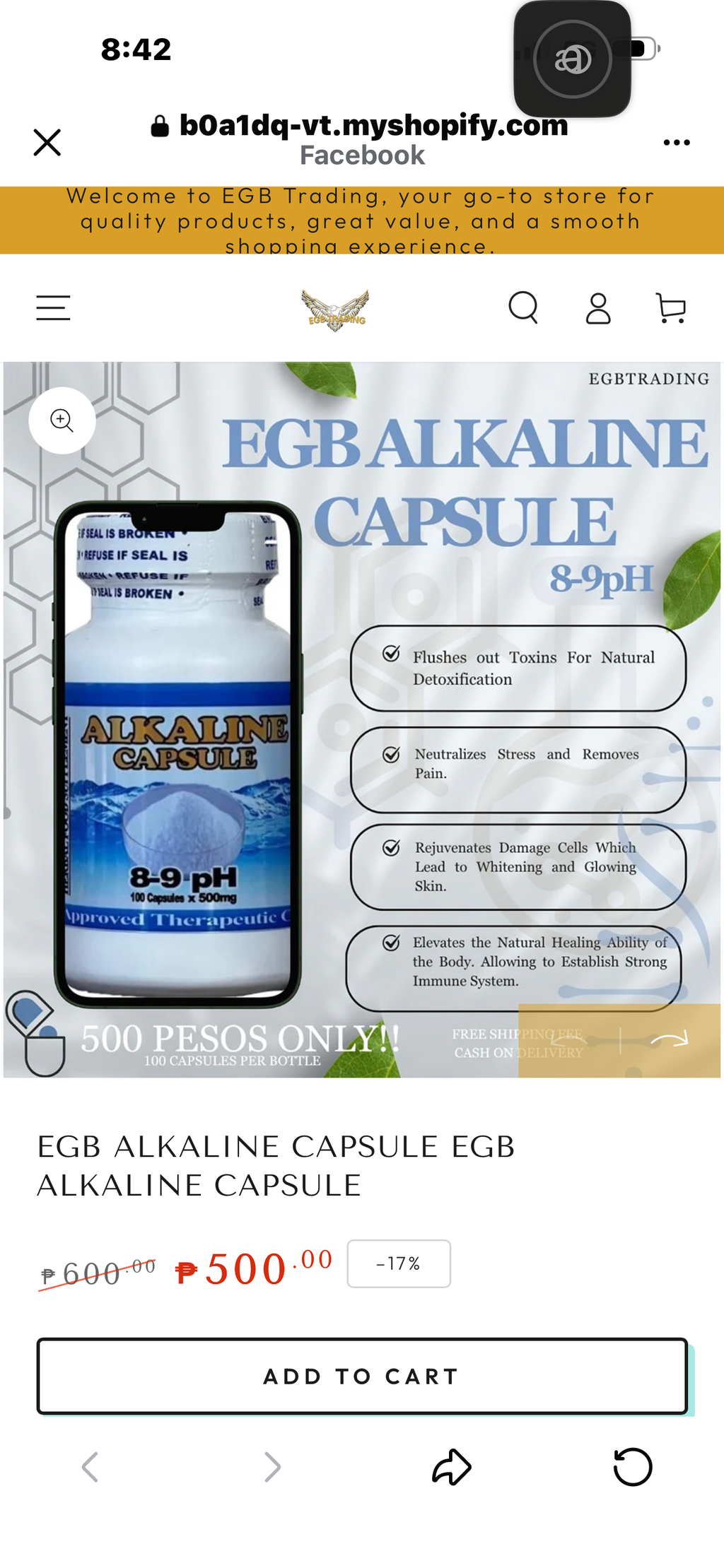 EGB ALKALINE CAPSULE